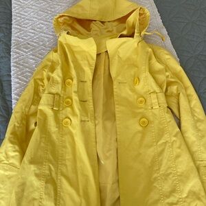 Bright Yellow Hooded Coat